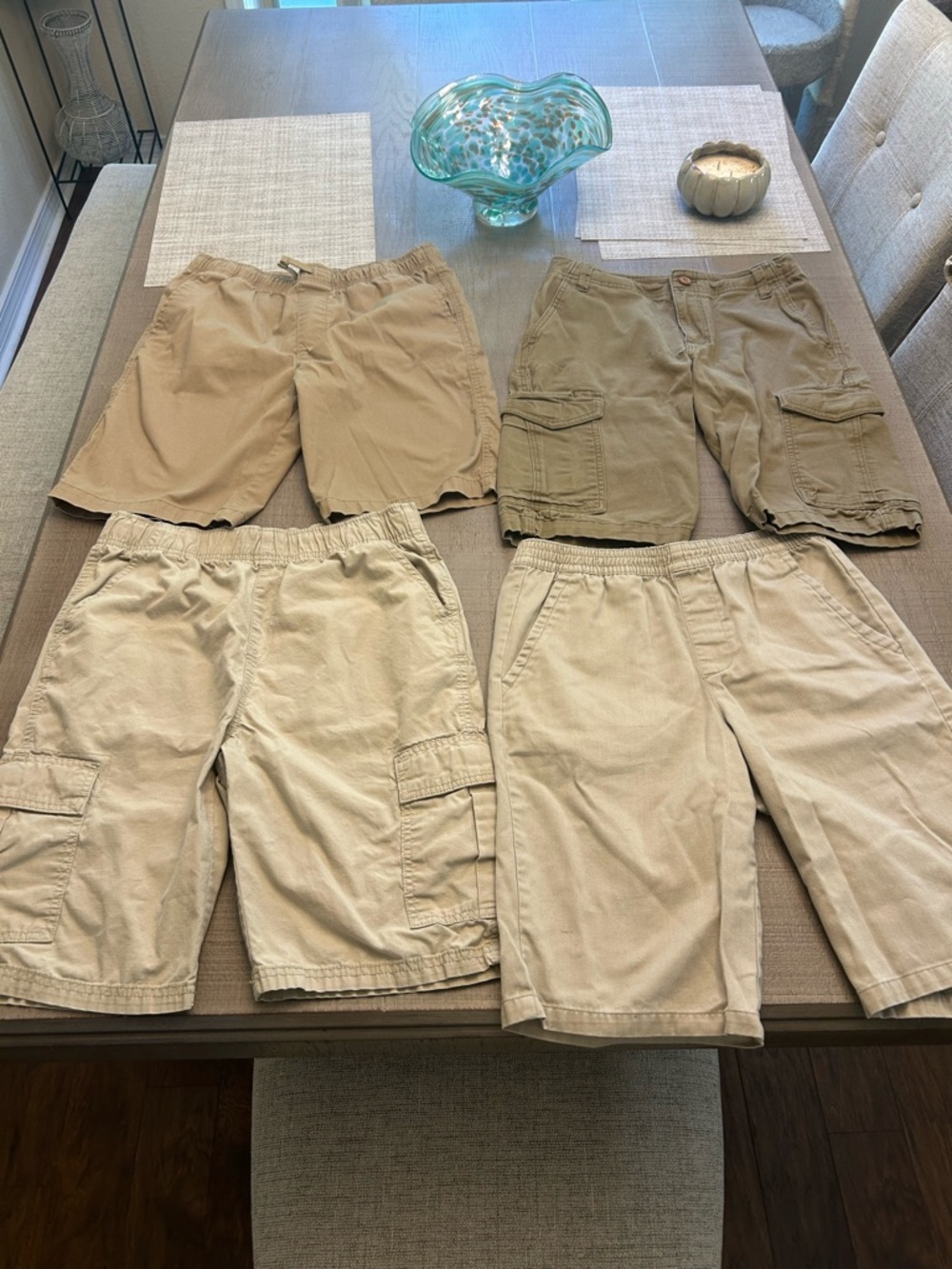 Boy’s Khaki Cargo and Casual Shorts lot- Beige/Tan